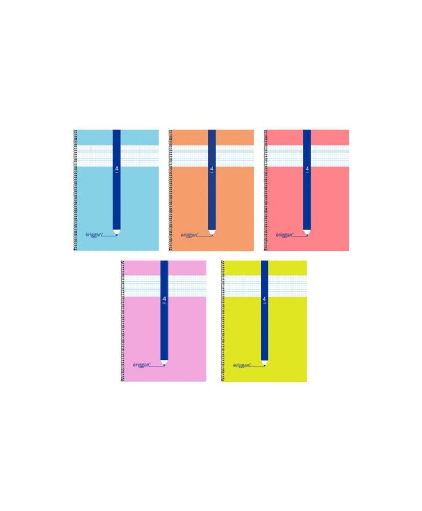 Cuaderno espiral  cuadrovia 4x4mm 40h 70g tapa carton  A5 ( Pack de 1 )