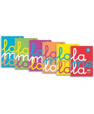 Lamela Cuaderno A4 Plastic - 3 x 3 mm- 80 hojas - 90 grs -surtido 6 colores