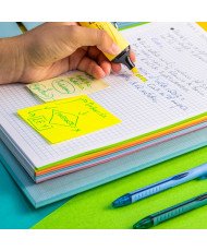 Campus-Hojas cuadriculadas A4 Recambio ,  10 Banda colores, 160 Hojas, Cuadrícula 5x5, Multicolor