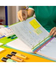 Campus-Hojas cuadriculadas A4 Recambio ,  10 Banda colores, 160 Hojas, Cuadrícula 5x5, Multicolor