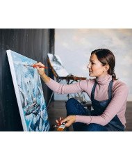 Chely Intermarket lienzo para pintar MOD-563 Perfil de bastidor 24mm 100% algodon Ideal para oleo (70x100cm)