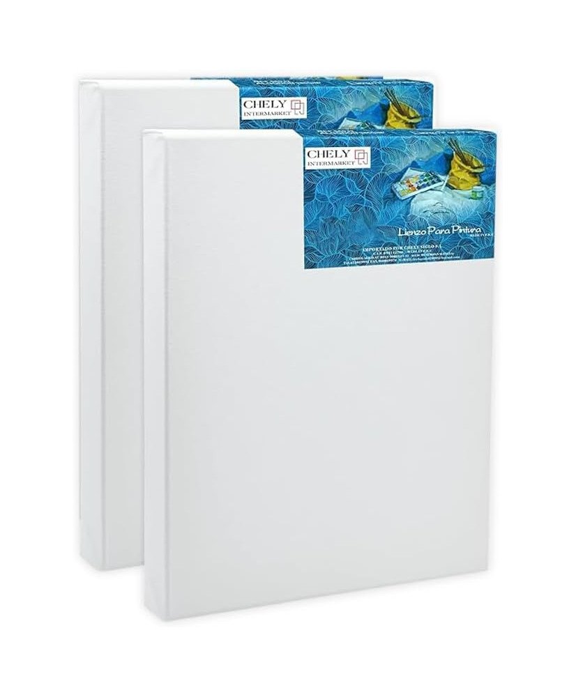 CHELY INTERMARKET MOD563 Lienzos Para Pintar 30x40 CM Pack 2 Unidades Bastidor Madera 24 MM