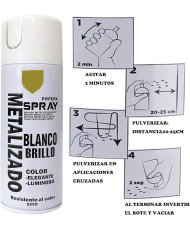 Pintura Spray Especial Oro 18K Multicolor Profesional 400ml Adecuado Metal Madera y Plástico Pack de 1 unidad