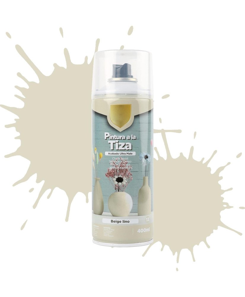 Pintura en Spray Ultra Mate a la Tiza, Chalk Paint Spray, Colores Beige Lino -T-013