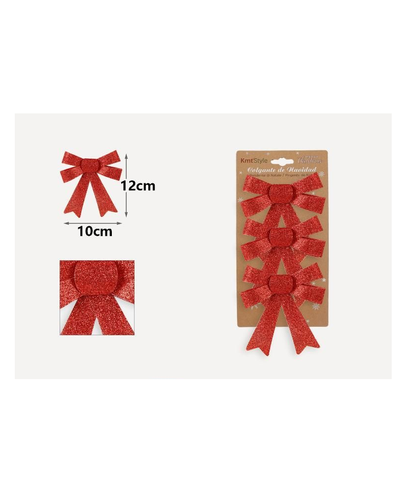 Lazo de navidad pack 3 uds