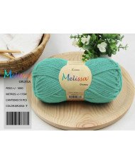 Melissa Hilo 100% Acrilico Ovillo de Lana Gruesa 115m 100g para DIY Tejer y Ganchillo, Certificado OEKO-TEX Standard 100G