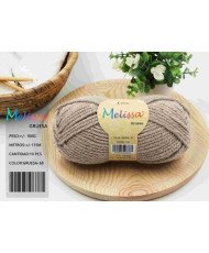 Melissa Hilo 100% Acrilico Ovillo de Lana Gruesa 115m 100g para DIY Tejer y Ganchillo, Certificado OEKO-TEX Standard 100G