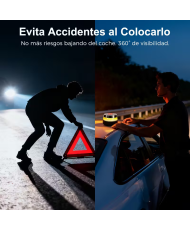 Baliza V16 Homologada DGT con Geolocalización, Luz de Emergencia Coche Homologado ( PACK 1 Uds)