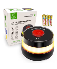 Baliza V16 Homologada DGT con Geolocalización, Luz de Emergencia Coche Homologado ( PACK 1 Uds)
