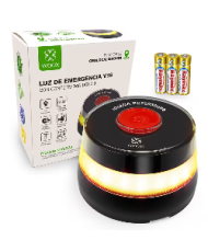 Baliza V16 Homologada DGT con Geolocalización, Luz de Emergencia Coche Homologado ( PACK 1 Uds)