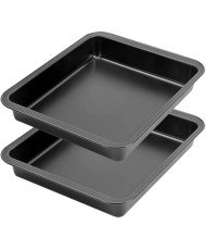 Molde de Horno Cuadrado - Bandeja para Hornear，22x23x5 cm（ pack 2 uds）