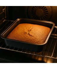 Molde de Horno Cuadrado - Bandeja para Hornear，24.5x25.5x5 cm（ pack 2 uds）