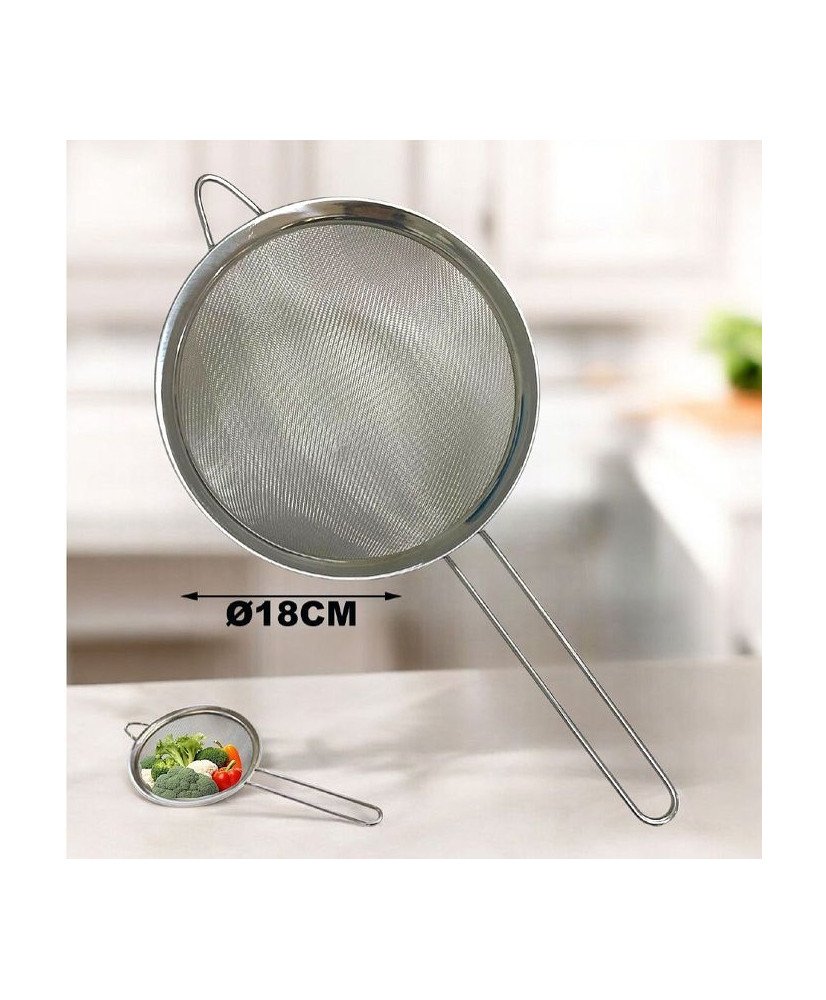 Colador (18 cm, Acero Inoxidable)