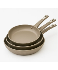 Sartenes Antiadherentes Premium Color Arena |  20,24,28 cm, Inducción y Vitro