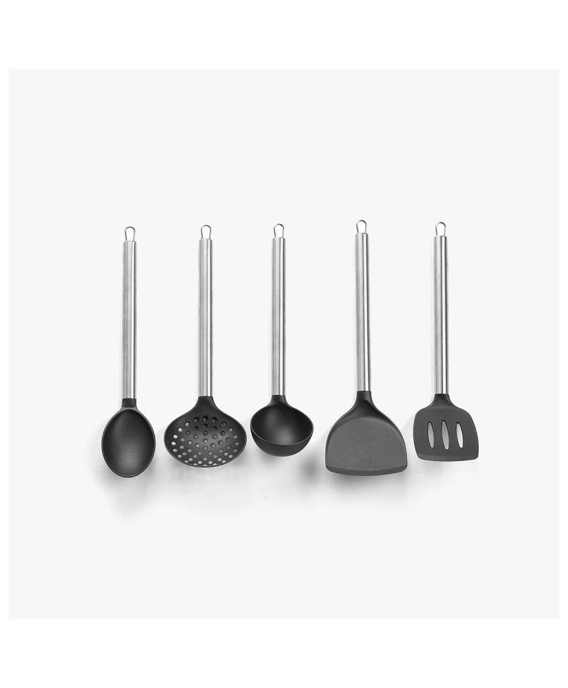Kinvara Set 5 utensilios de cocina - Mango de acero inoxidable