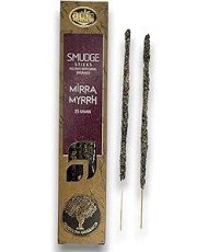 Incienso Orgánico AUM Fragances - Hecho a Mano en India con Ingredientes Naturales - Ecológico (Mirra)