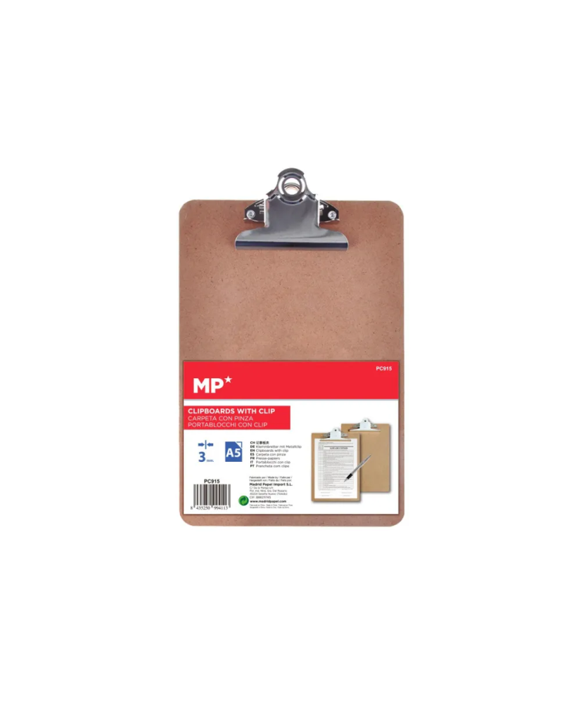 Carpeta de Madera con Pinza A5 - MP