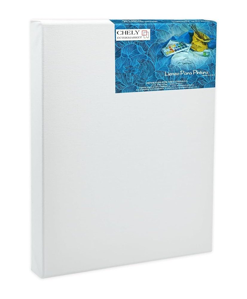 Lienzos Para Pintar 70x100 CM Bastidor Madera 37 MM Algodón Blanco Preimprimado
