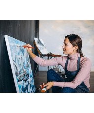 Lienzos Para Pintar 100x100 CM Bastidor Madera 37 MM Algodón Blanco