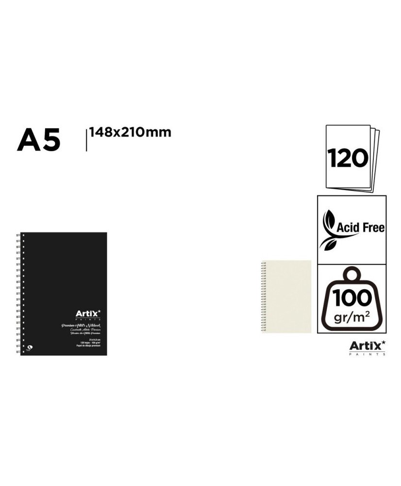 Cuadernillo Artista Premium Dibujo A5 120hojas