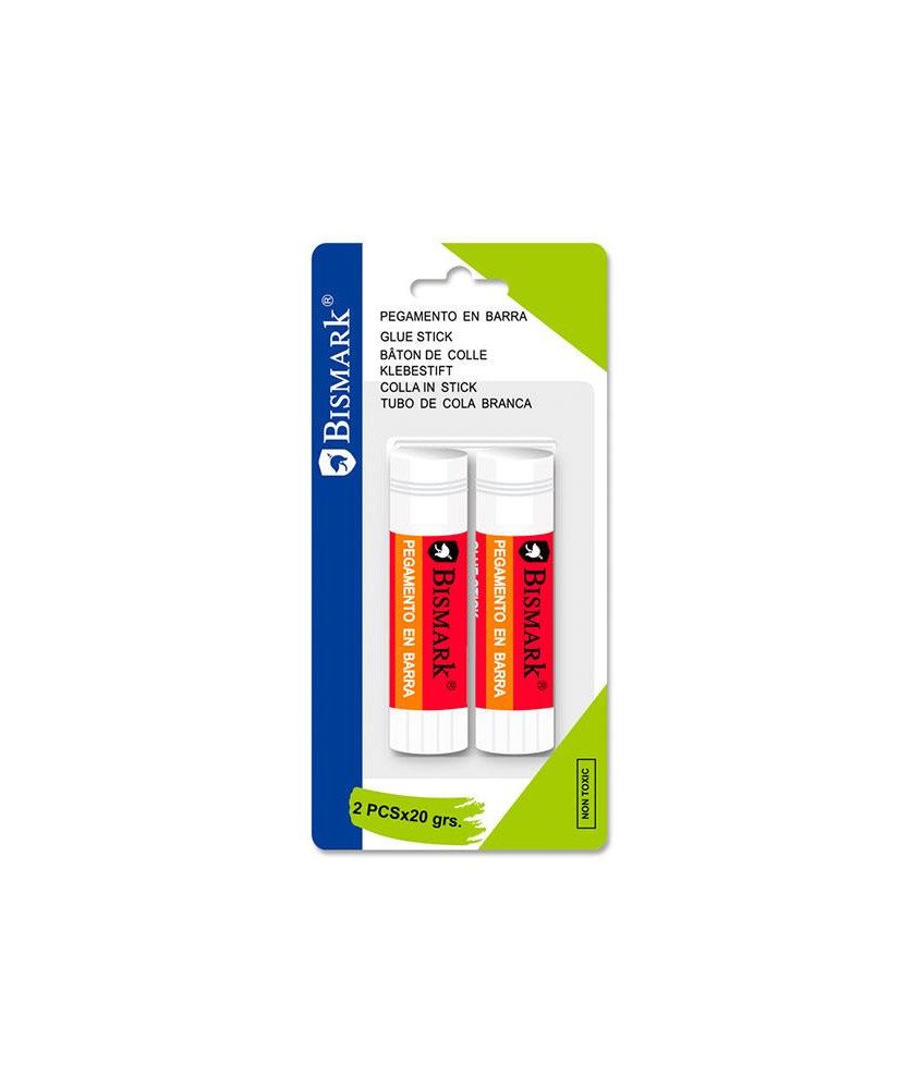pegamento barra 20gr. blister 2ud. bismark