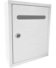 Buzón Clásico de Pared Correo(,26x20x7.5cm, Blanco,Gris,Negro)