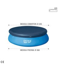 Cobertor Intex Piscina Hinchable Easy Set 366 Cm