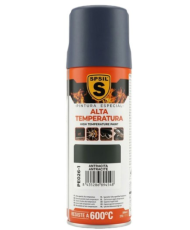 Pintura Spray Alta Temperatura Aluminio Color (blanco ,trasparente,negro,aluminio) 400 Ml