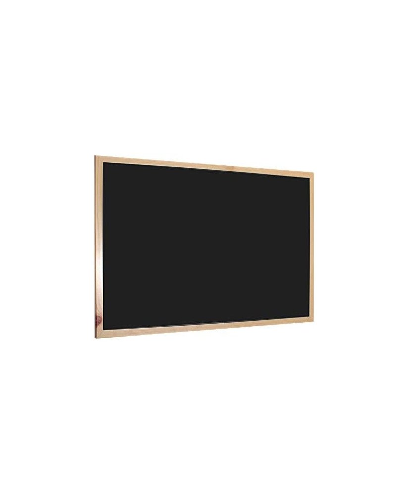 Pizarra Negra 40x30 - 90x60cm de pared hecho con madera, Equipado con tizas y borrador