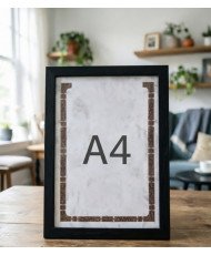 Marco de Foto A4 (Negro）