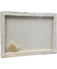 Pack 4 - 5 Lienzos tamaños Perfil 16 mm canva blancos para pintar con bastidor preestirado - 100% algodón