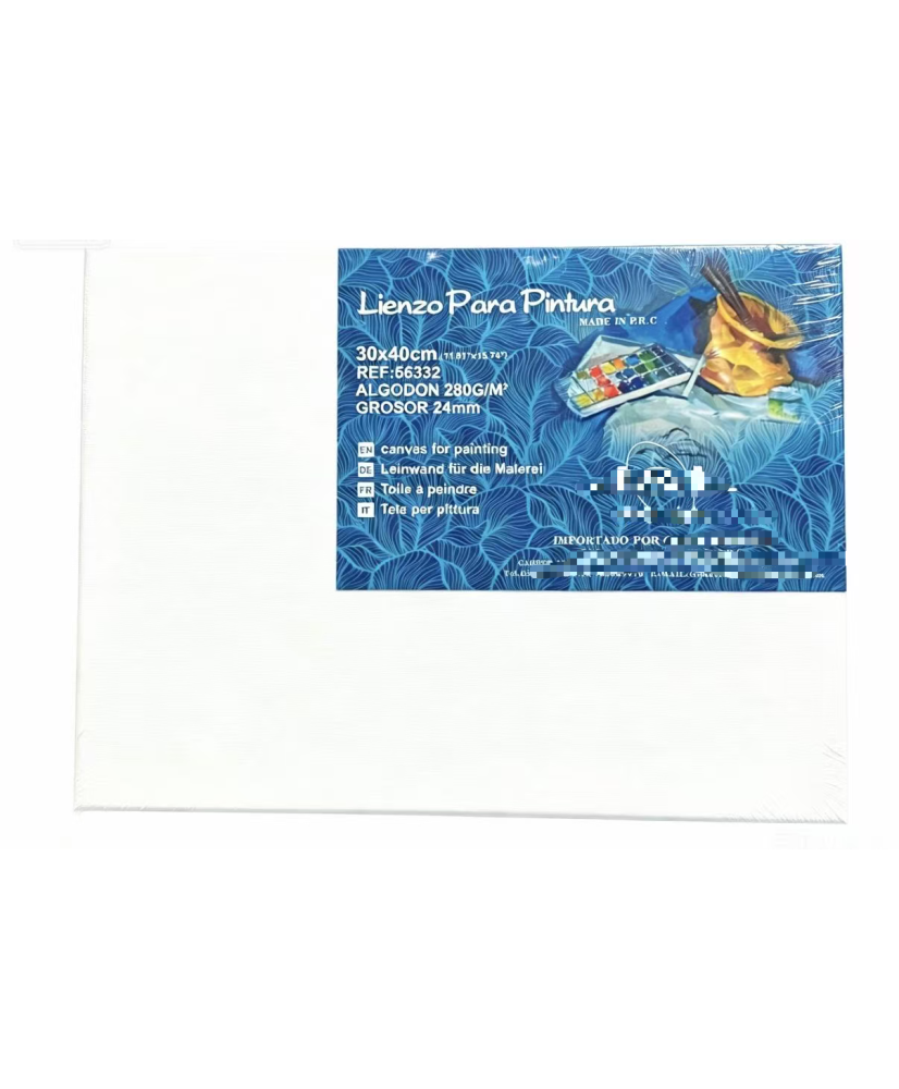 Lienzos Para Pintar 30x40 CM Pack 2 Unidades Bastidor Madera 24 MM