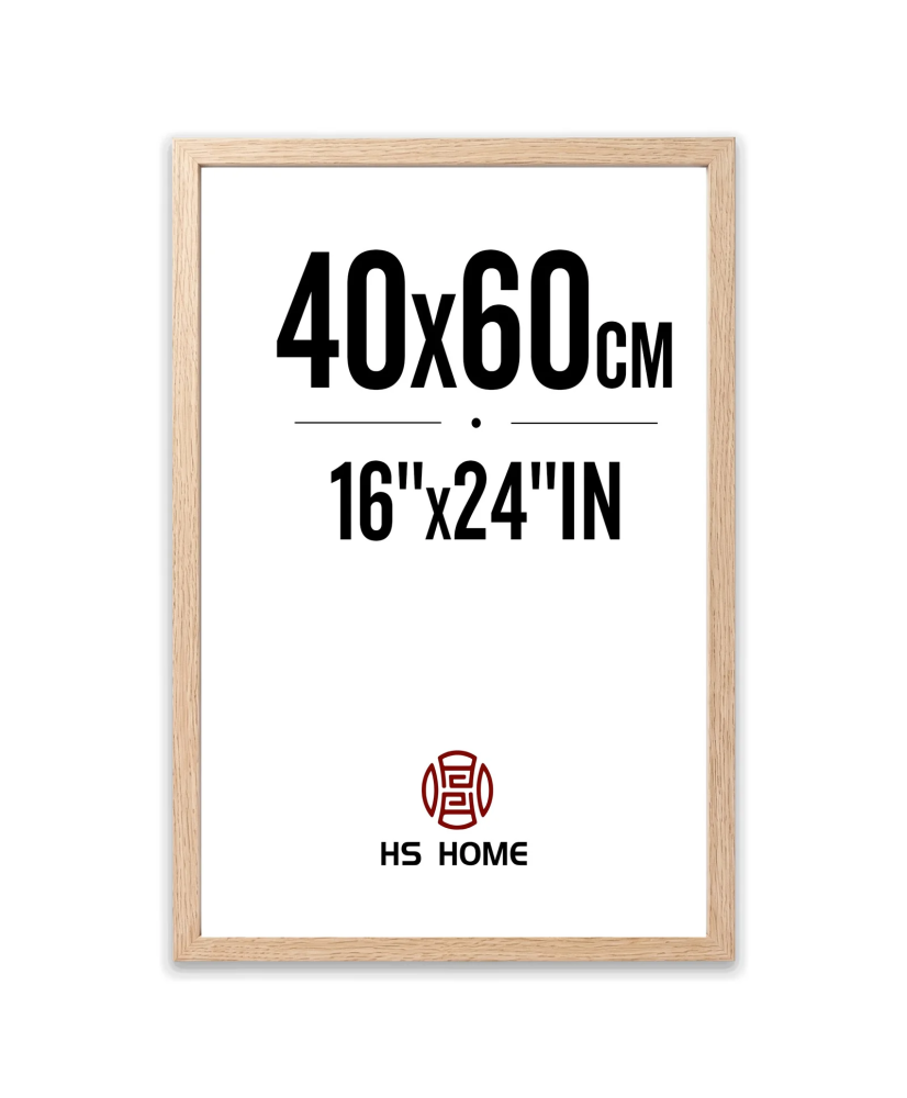 Marco de Foto 40x60cm (Haya) Hecho de Madera, Ancho de moldura 2cm.