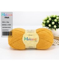 Melissa Lana Fina Hilo 100% Acrilico Ovillo de Lana (1u * 100g) Premium para DIY Tejer y Ganchillo,350m