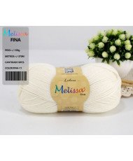 Melissa Lana Fina Hilo 100% Acrilico Ovillo de Lana (1u * 100g) Premium para DIY Tejer y Ganchillo,350m