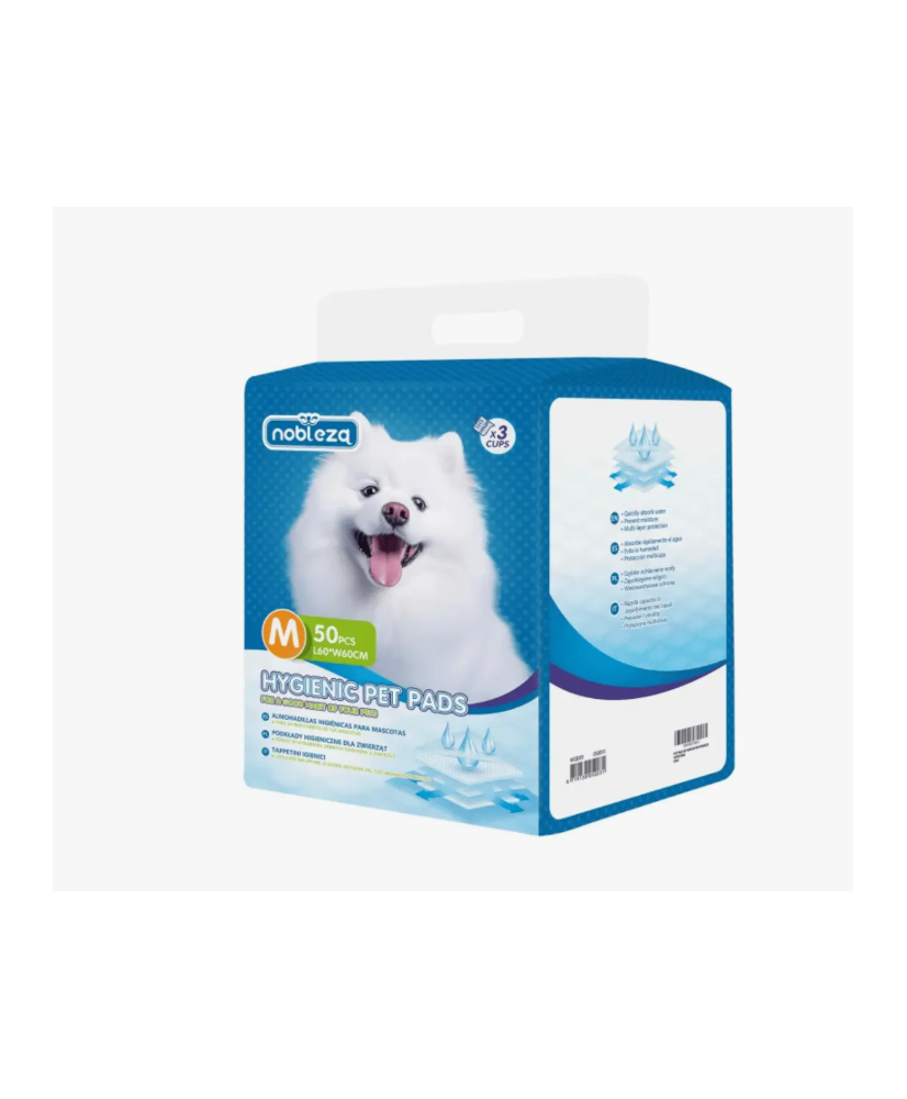Nobleza - 50 x Empapadores Perros Alfombrilla higiénica 60cm*60cm.