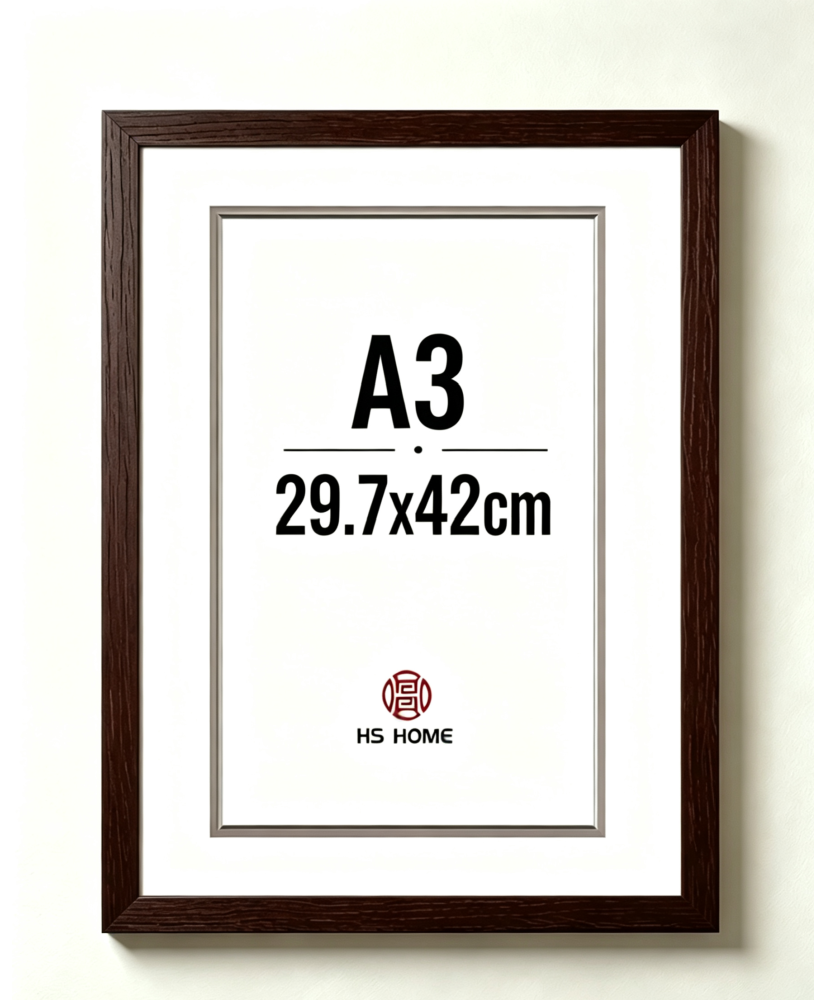 Marcos Diplomas A3( 29.7 X 42cm ) Pared (Wengué) MOD-254