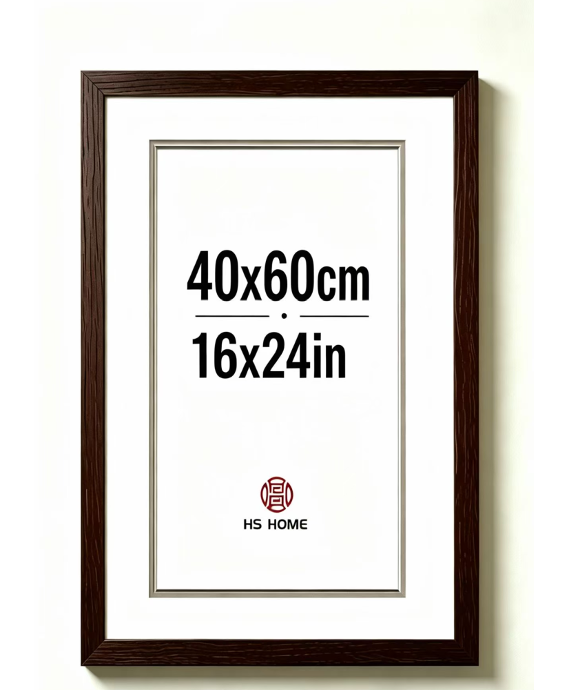 Marco de Fotos Grande 40x60cm (Wengué) MOD-254 Hecho de Madera Ancho de Bastidor 1,20cm