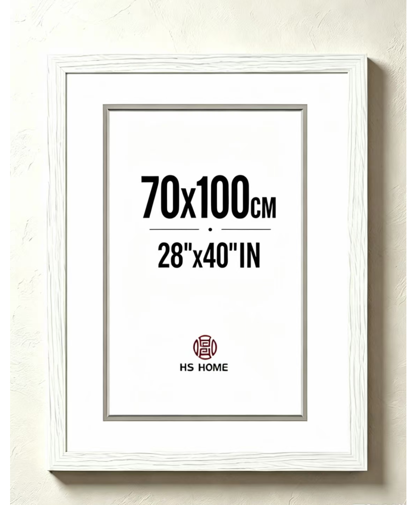 Marco De Fotos 70x100 Cm (Blanco) MOD-272Marco De Madera Para Decoración De Casa