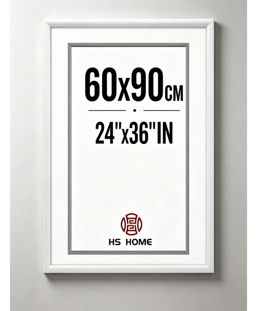 Marco de fotos 60x90cm MOD 316 Blanco Cuadro de pared ideal para fotos