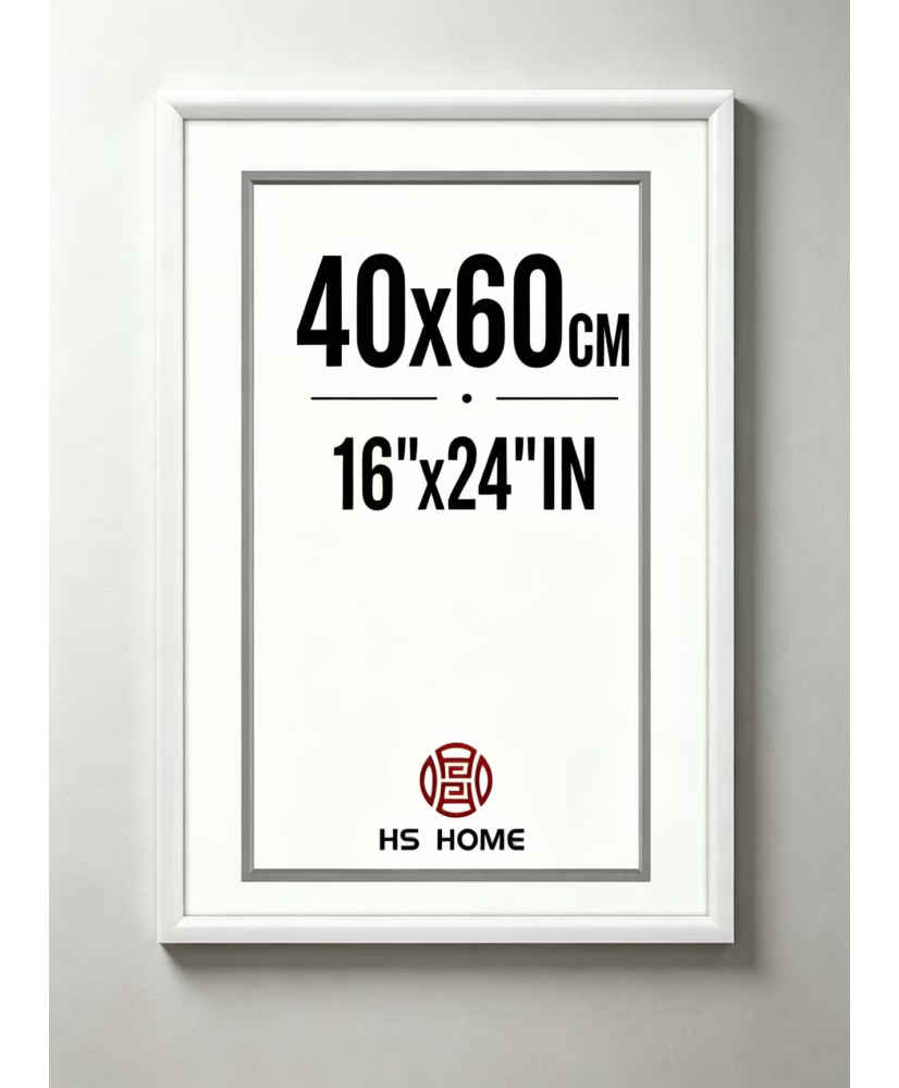Marco de fotos 40x60cm MOD 316 Blanco Cuadro de pared ideal para fotos y diplomas