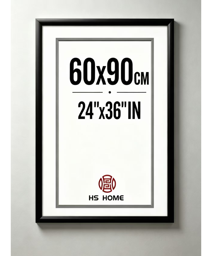 Marco de fotos 60x90cm MOD 312 Negro Cuadro de pared ideal para fotos y diplomas