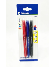 Bolígrafo borrable, 3 unidades de 0,7 mm