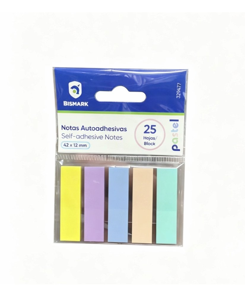 Taco adhesivas pastel 25hoja