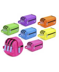 Estuche portatodo 4 cremalleras