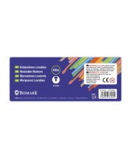 48 rotuladores de colores gruesos, lavables, con caja de almacenamiento