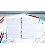 Bloc Espiral Campus Guía de Escritura A4 Tapa Plástico 80 Hojas 90G Línea 3 mm