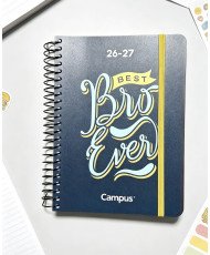 Agenda Escolar 2025 Campus A5 Tapa Polipropileno Estándar Día Página