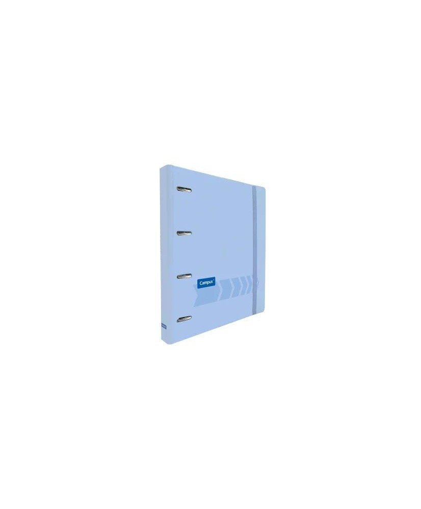Carpeta Anillas Campus University 4 Anillas + Recambio Azul Pastel