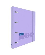 Carpeta Anillas Campus University 4 Anillas + Recambio Violeta Pastel